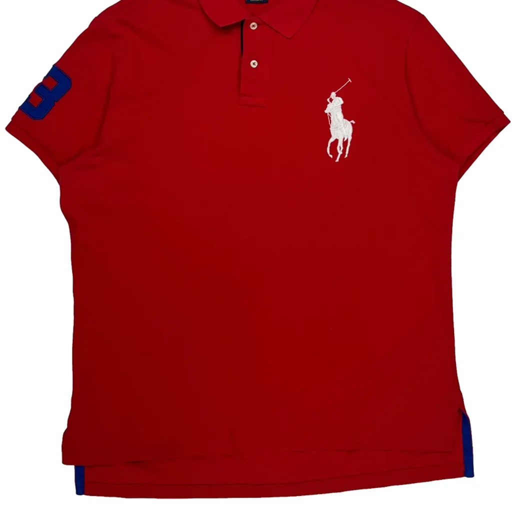 Polo By Ralph Lauren Polo Shirt - XL Red Cotton - Image 4