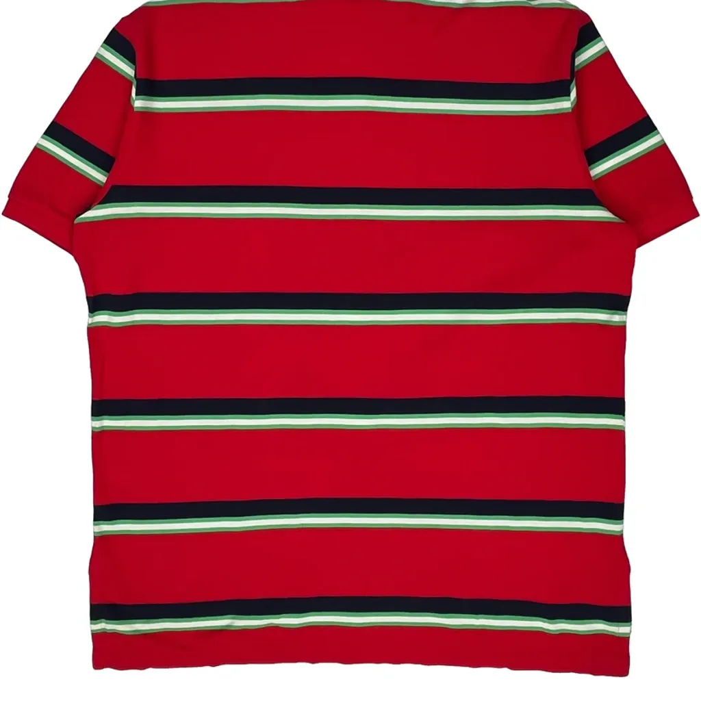 Polo By Ralph Lauren Striped Polo Shirt - 2XL Red Cotton - Image 7