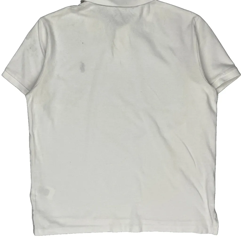 Polo By Ralph Lauren Slim Fit Polo Shirt - Large White Cotton - Image 6