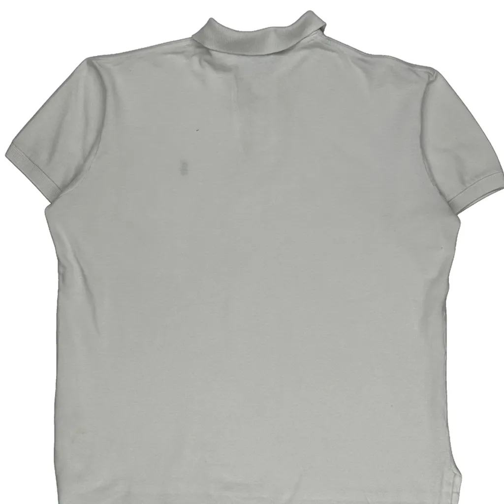 Polo By Ralph Lauren Polo Shirt - Large White Cotton - Image 7