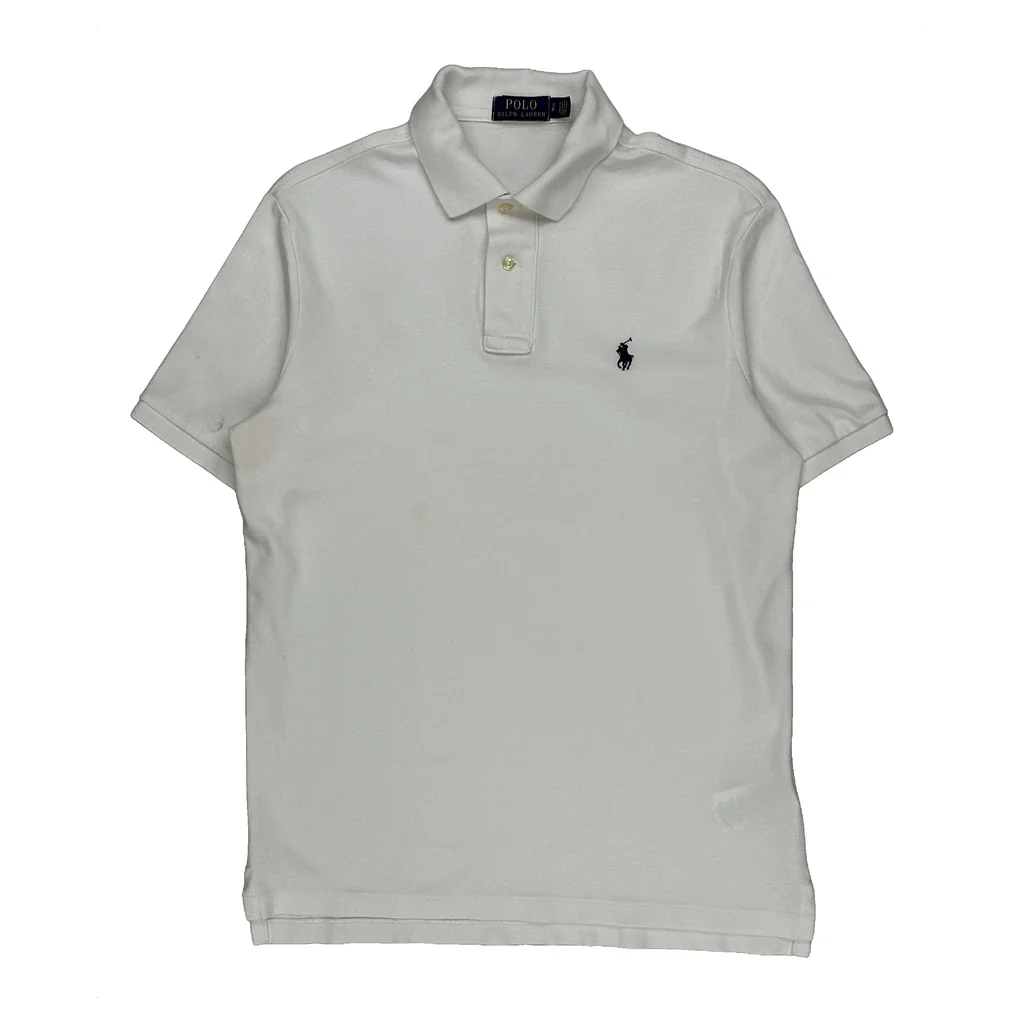 Polo By Ralph Lauren Polo Shirt - Small White Cotton