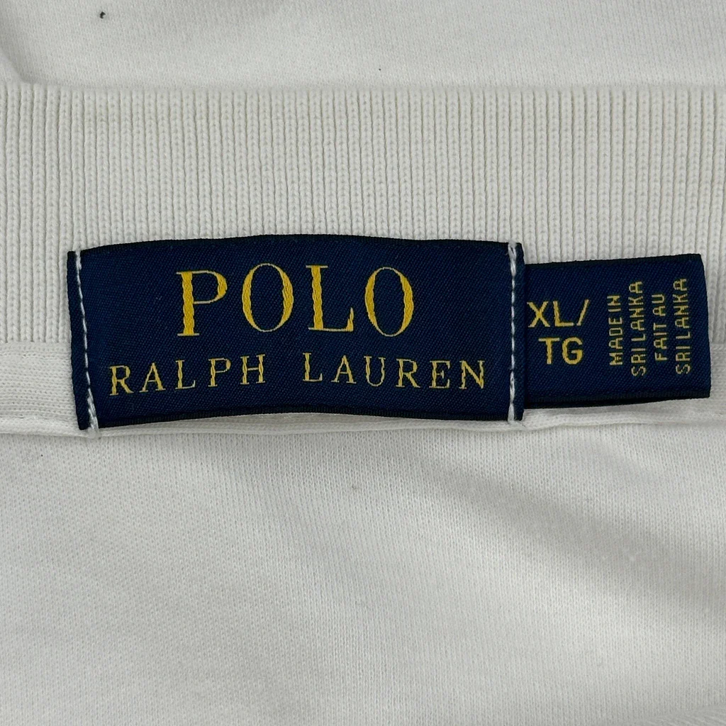 Polo By Ralph Lauren Polo Shirt - XL White Cotton - Image 3