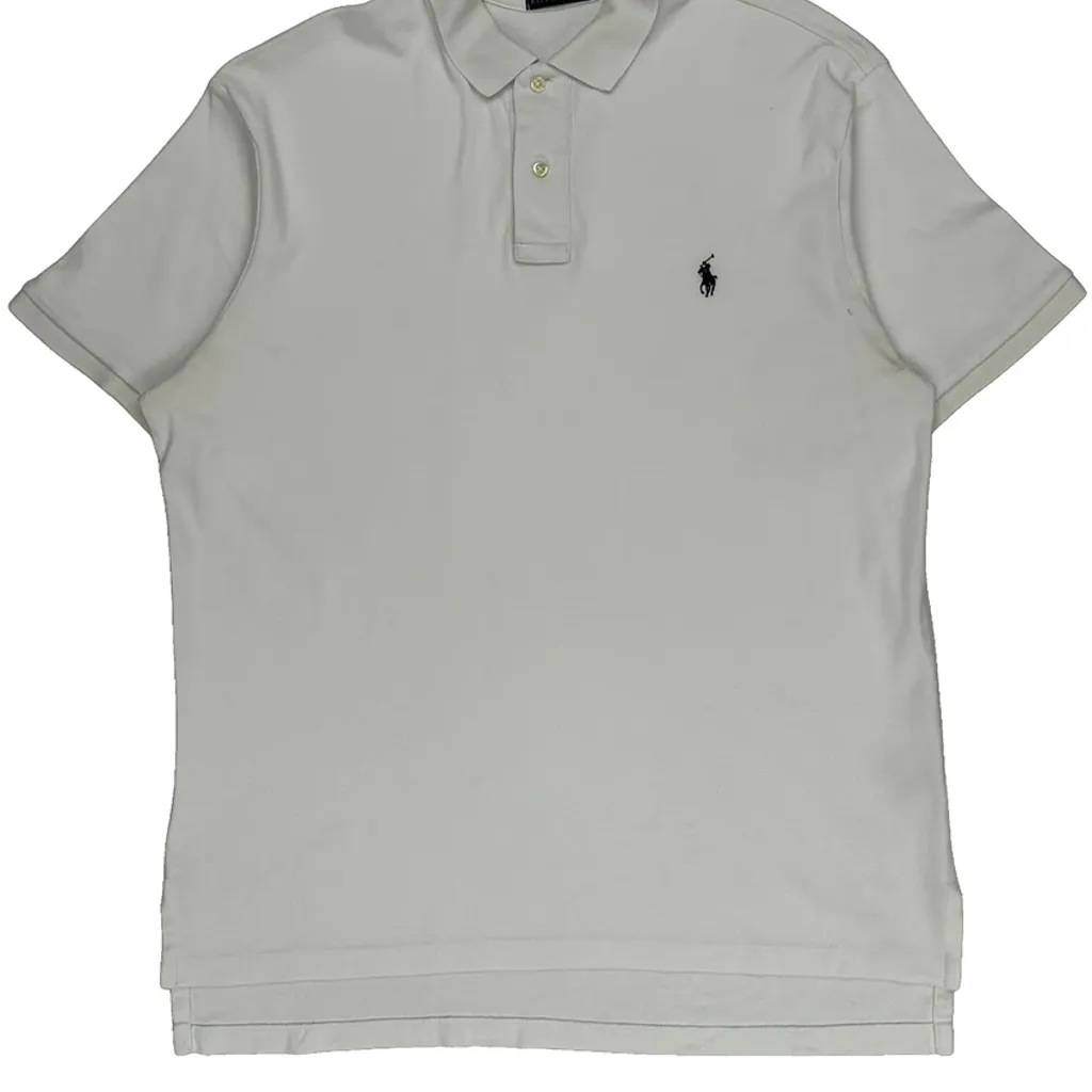 Polo By Ralph Lauren Polo Shirt - XL White Cotton - Image 4