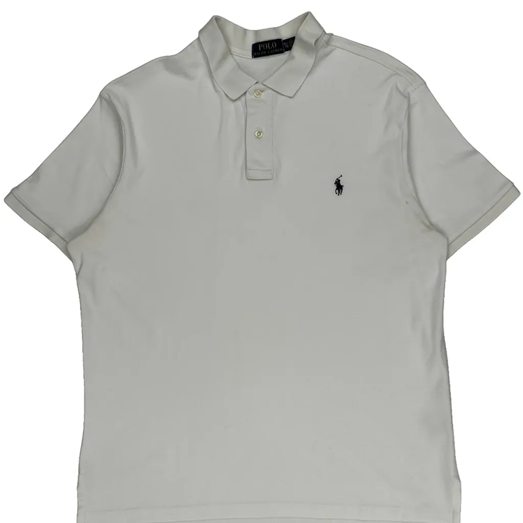 Polo By Ralph Lauren Polo Shirt - XL White Cotton - Image 5