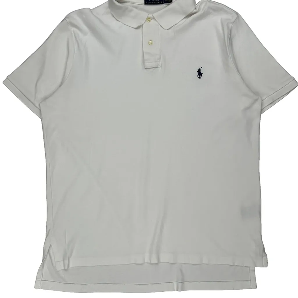Polo By Ralph Lauren Polo Shirt - XL White Cotton - Image 5