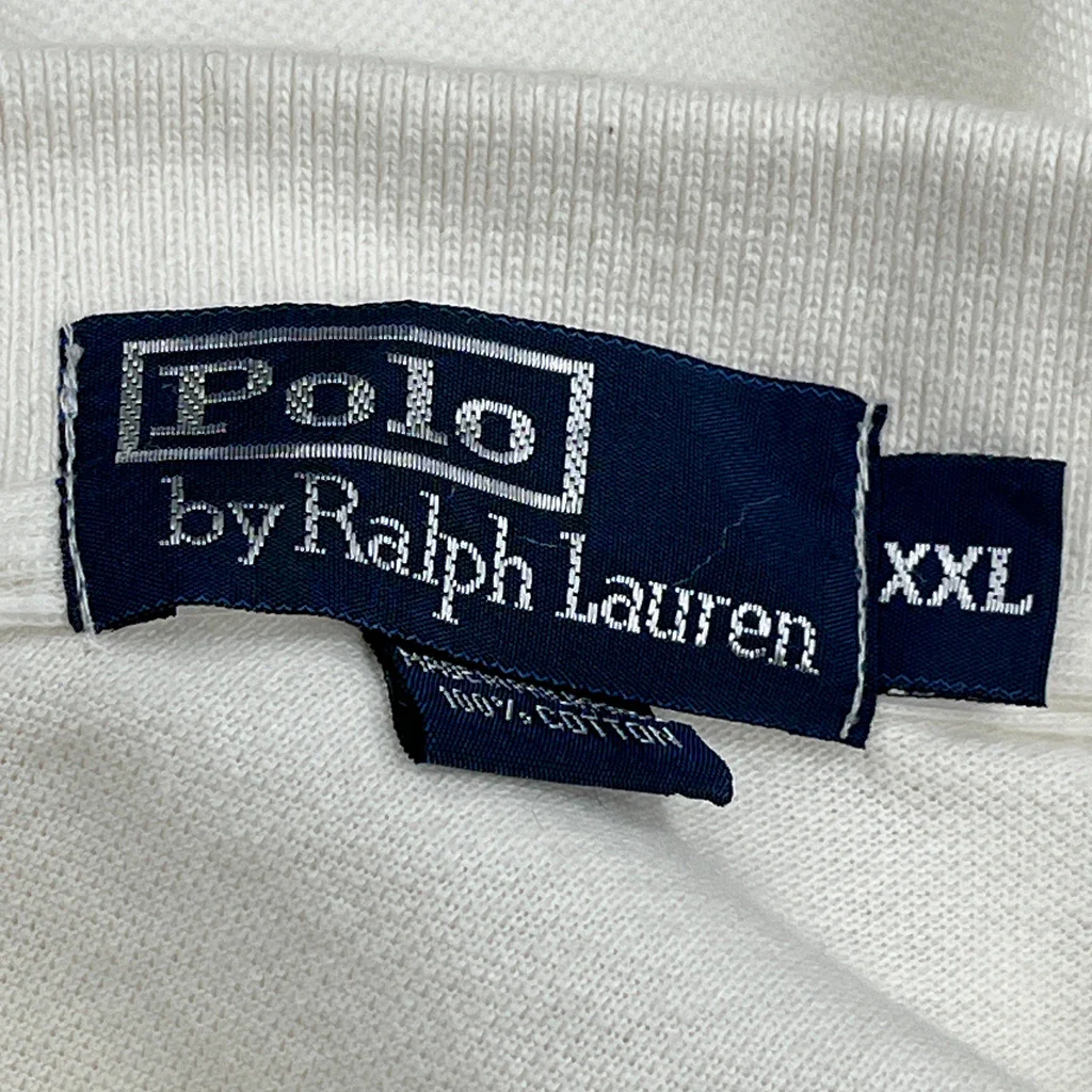 Polo By Ralph Lauren Polo Shirt - 2XL White Cotton - Image 3