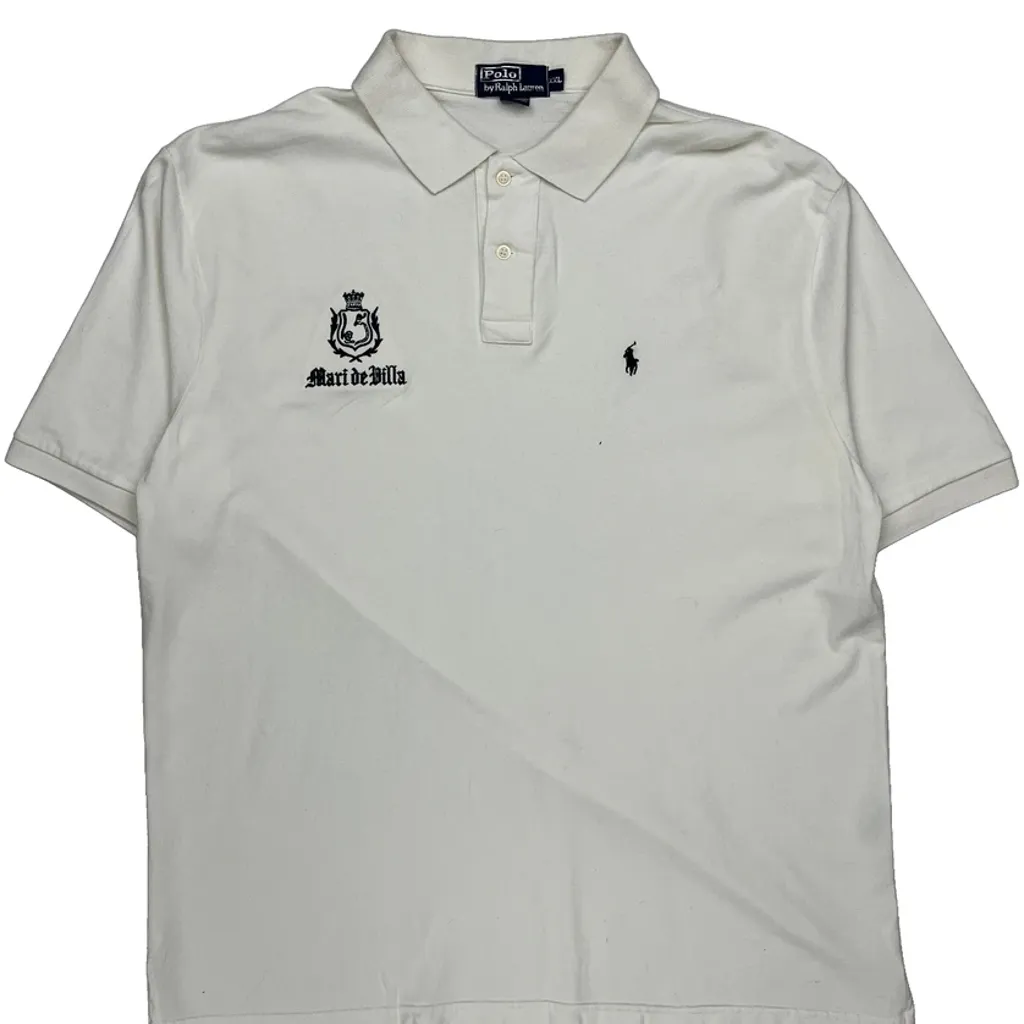 Polo By Ralph Lauren Polo Shirt - 2XL White Cotton - Image 5