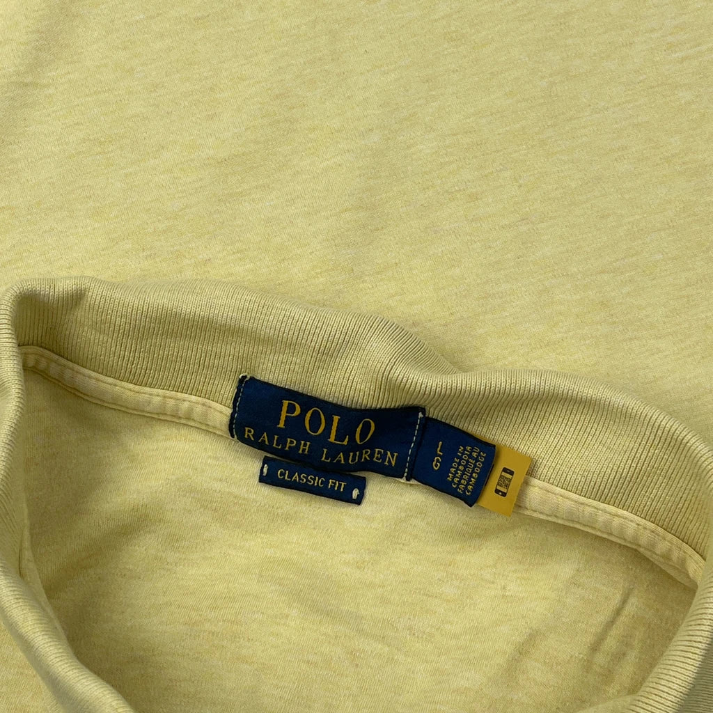 Polo By Ralph Lauren Polo Shirt - Large Yellow Cotton - Image 3