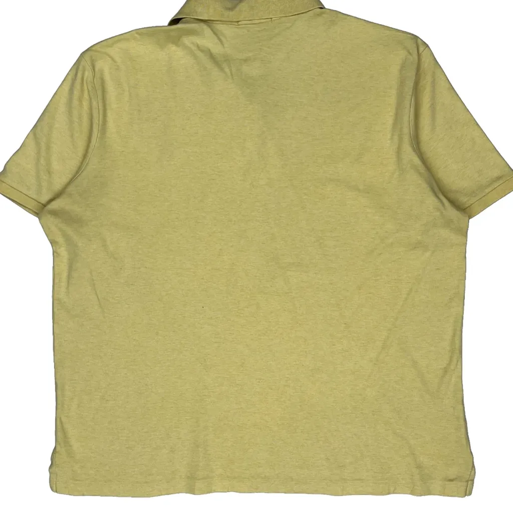 Polo By Ralph Lauren Polo Shirt - Large Yellow Cotton - Image 7
