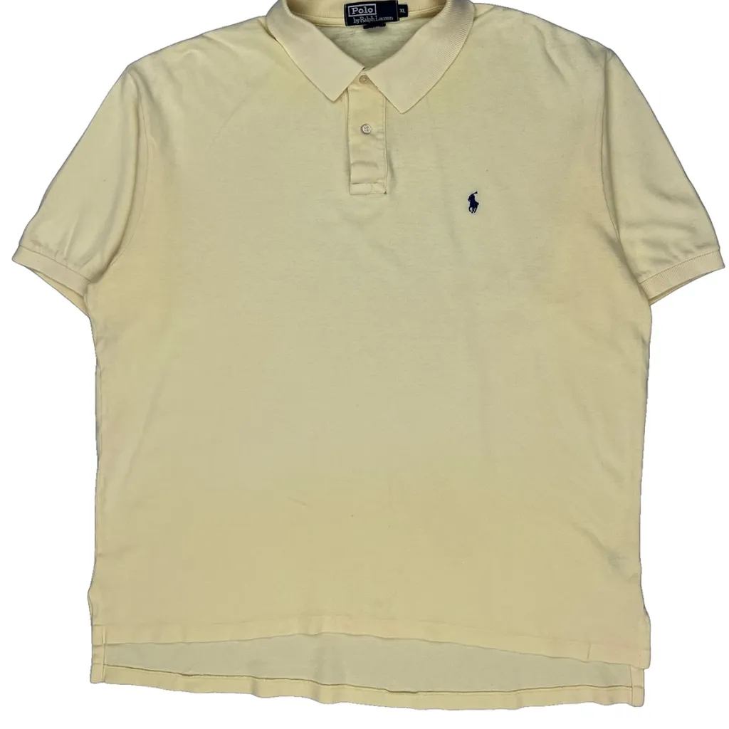 Polo By Ralph Lauren Polo Shirt - XL Yellow Cotton - Image 5