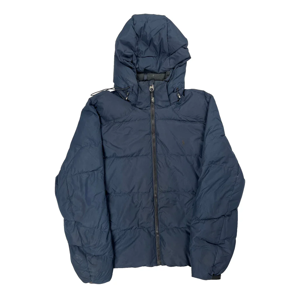 Polo By Ralph Lauren Puffer - Large Blue Polyester