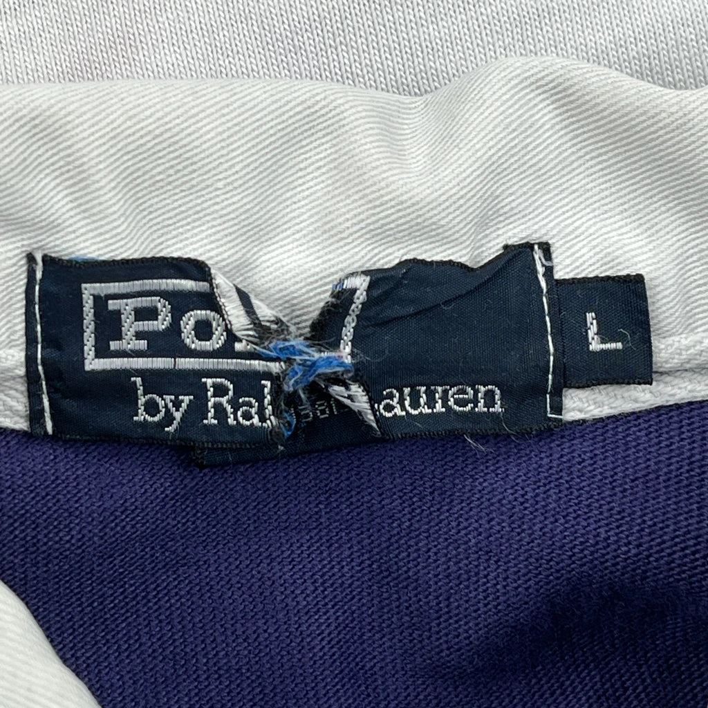 Polo By Ralph Lauren Striped Rugby Shirt - Large Multicoloured Cotton - Image 3