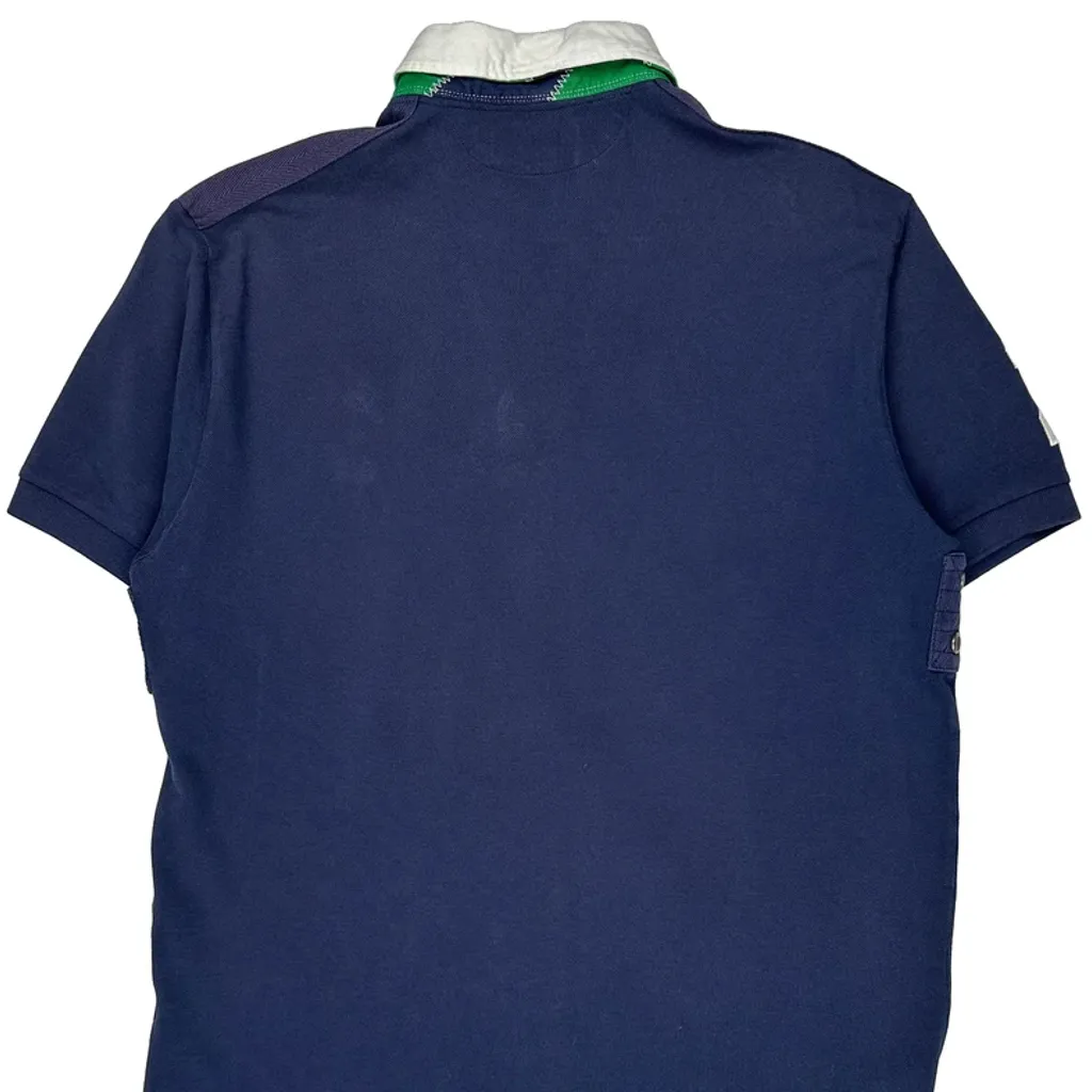 Polo By Ralph Lauren Big Pony Rugby Shirt - Large Navy Cotton - Image 6
