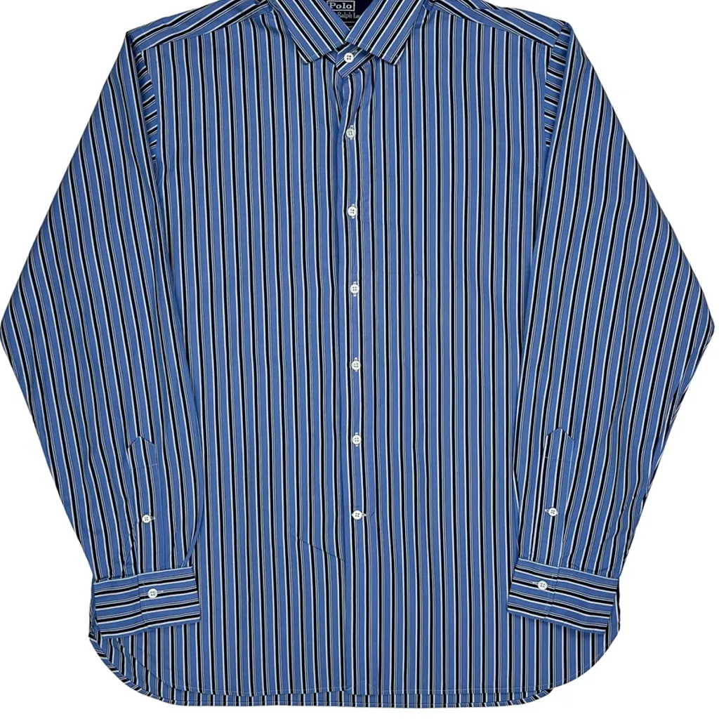 Polo By Ralph Lauren Striped Shirt - Large Blue Cotton - Image 5
