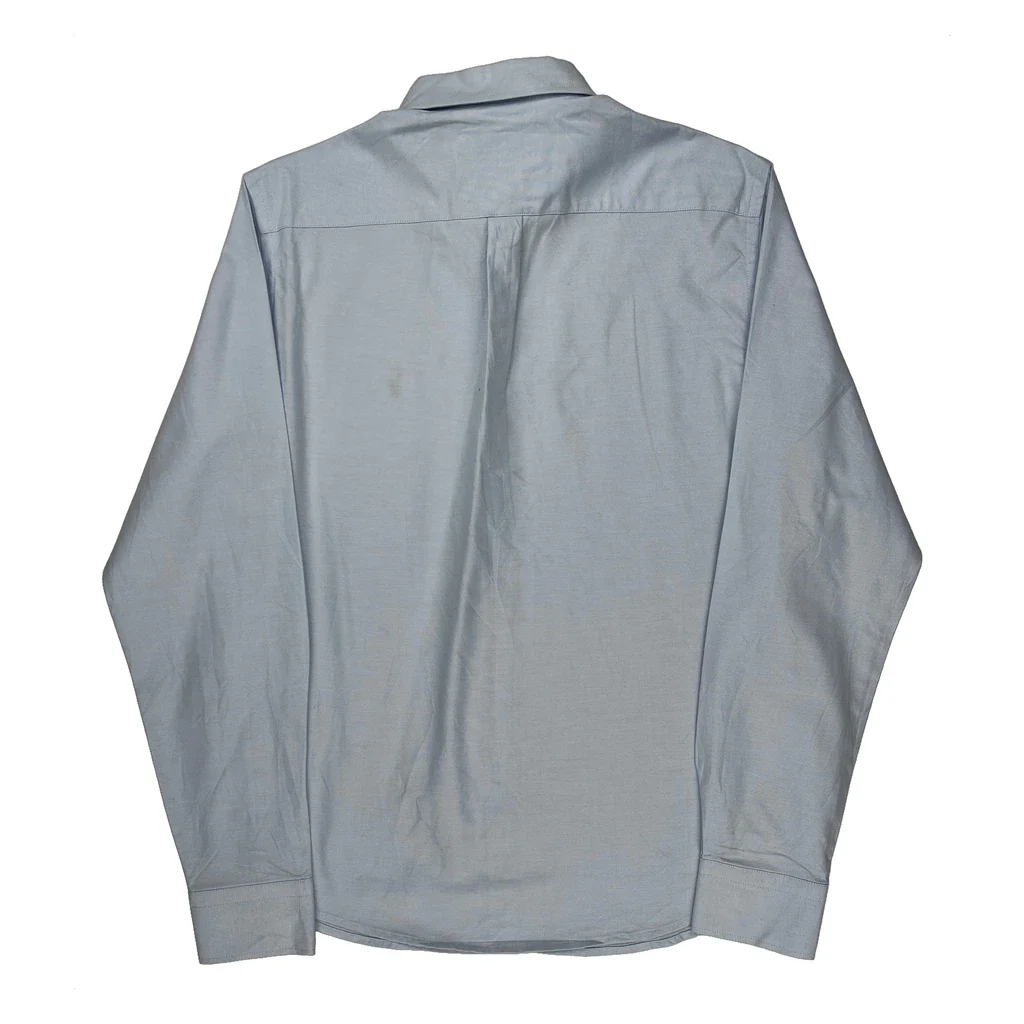 Polo By Ralph Lauren Slim Fit Shirt - Large Blue Cotton - Image 2