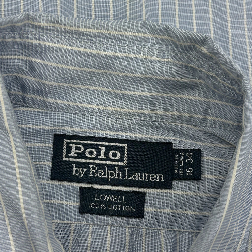Polo By Ralph Lauren Striped Shirt - Large Blue Cotton - Image 3