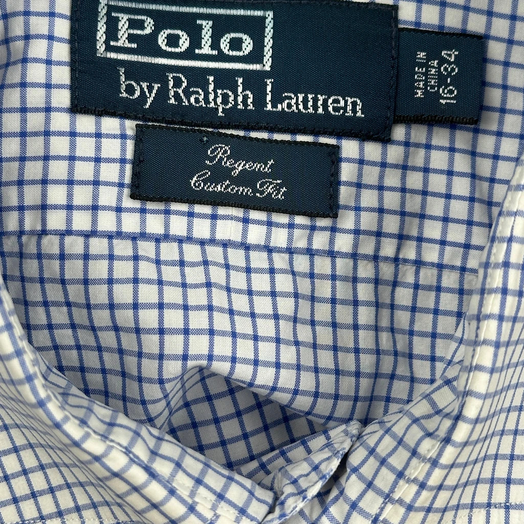 Polo By Ralph Lauren Checked Shirt - Large Blue Cotton - Image 3