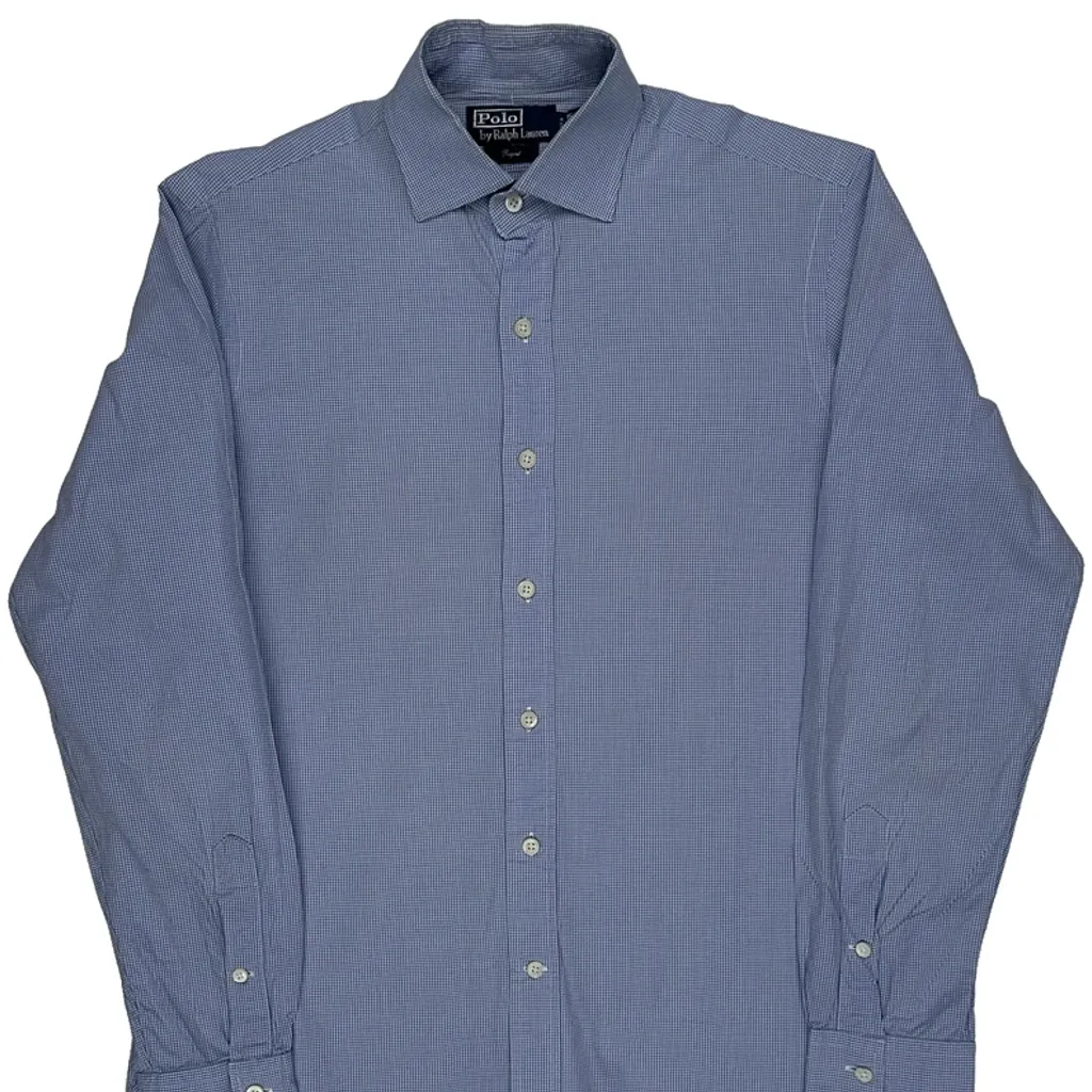 Polo By Ralph Lauren Checked Shirt - Medium Blue Cotton - Image 4