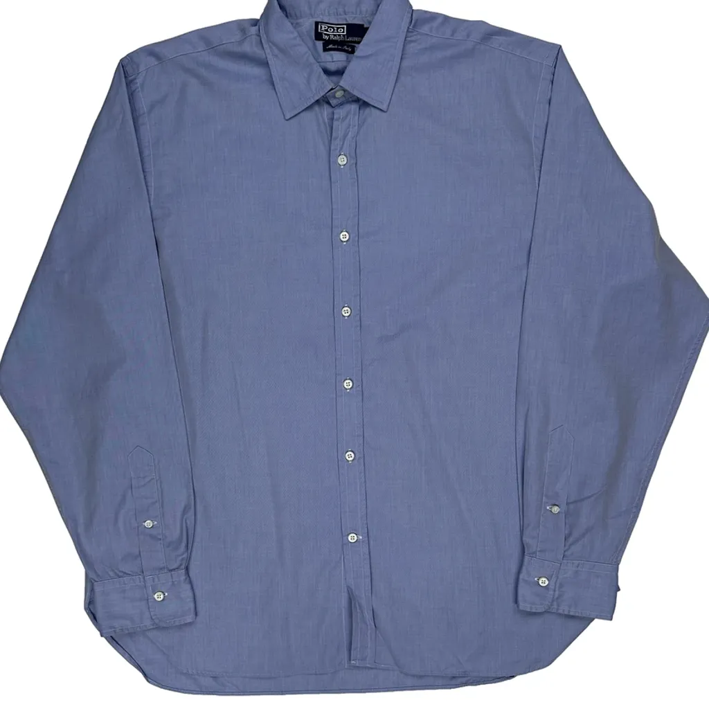 Polo By Ralph Lauren Shirt - XL Blue Cotton - Image 5