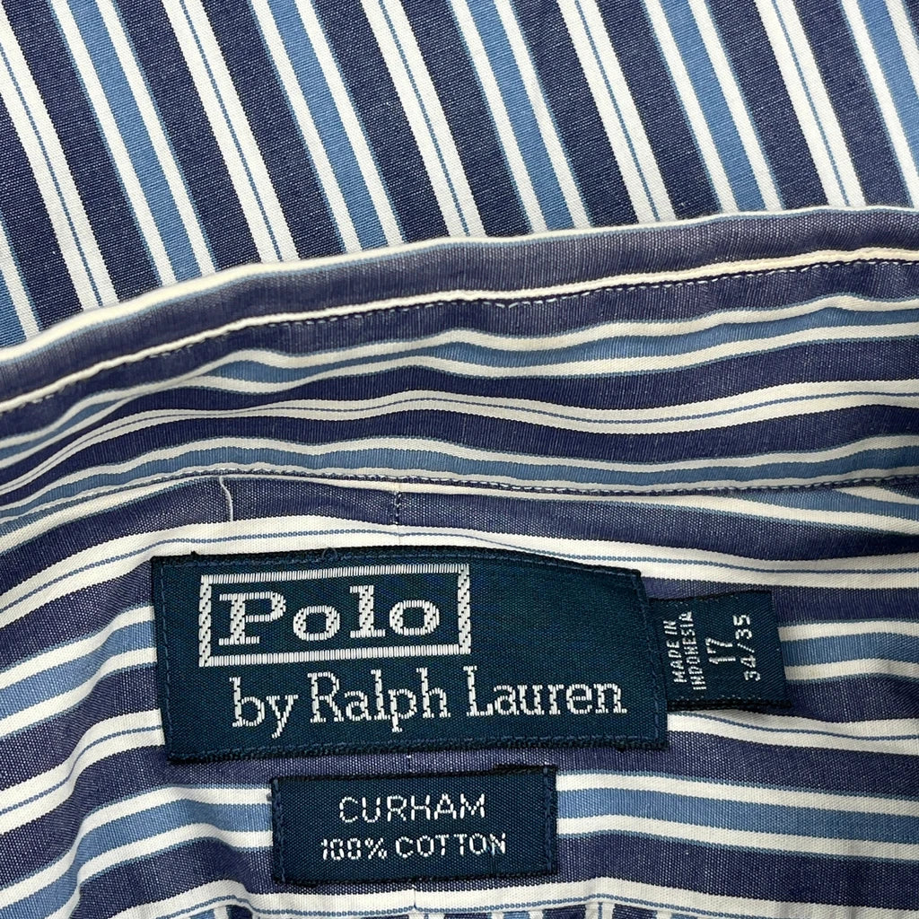 Polo By Ralph Lauren Striped Shirt - XL Blue Cotton - Image 3