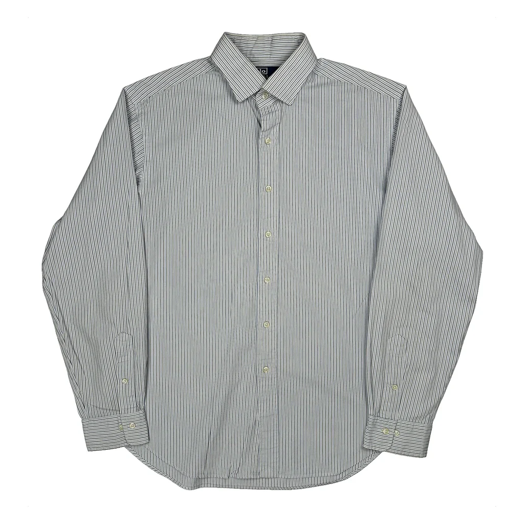 Polo By Ralph Lauren Striped Shirt - XL Blue Cotton
