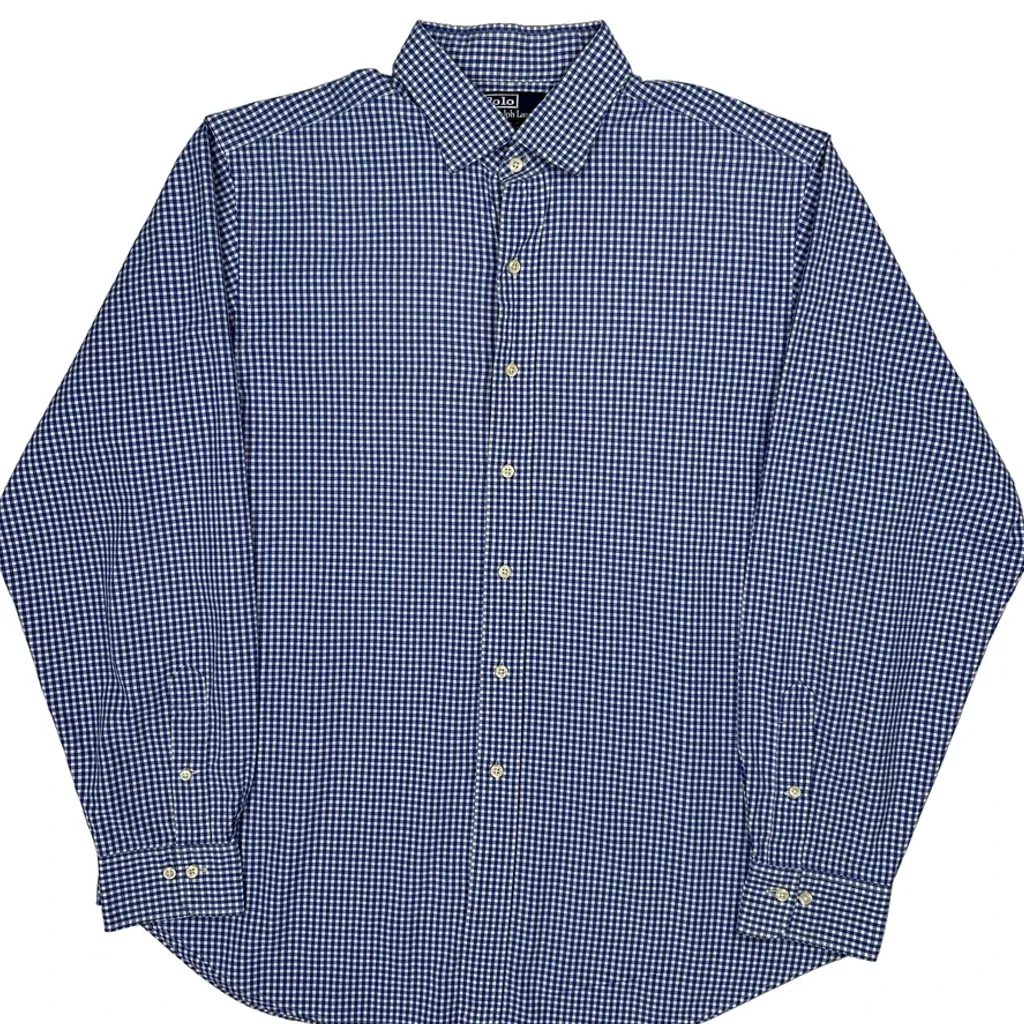 Polo By Ralph Lauren Checked Shirt - XL Blue Cotton - Image 5