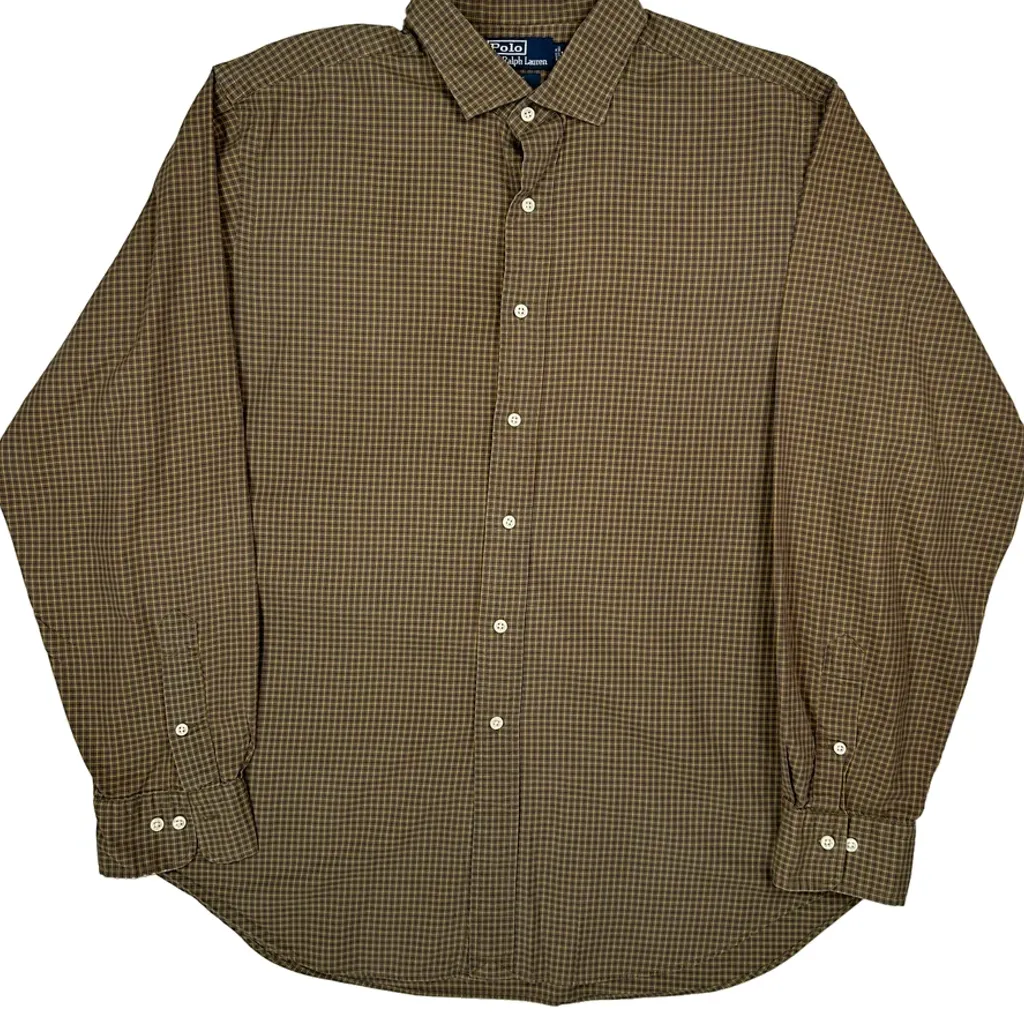 Polo By Ralph Lauren Checked Shirt - XL Brown Cotton - Image 5