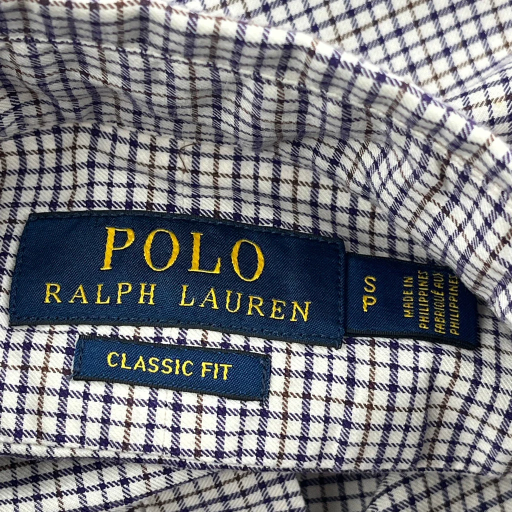 Polo By Ralph Lauren Checked Shirt - Small Gray Cotton - Image 3