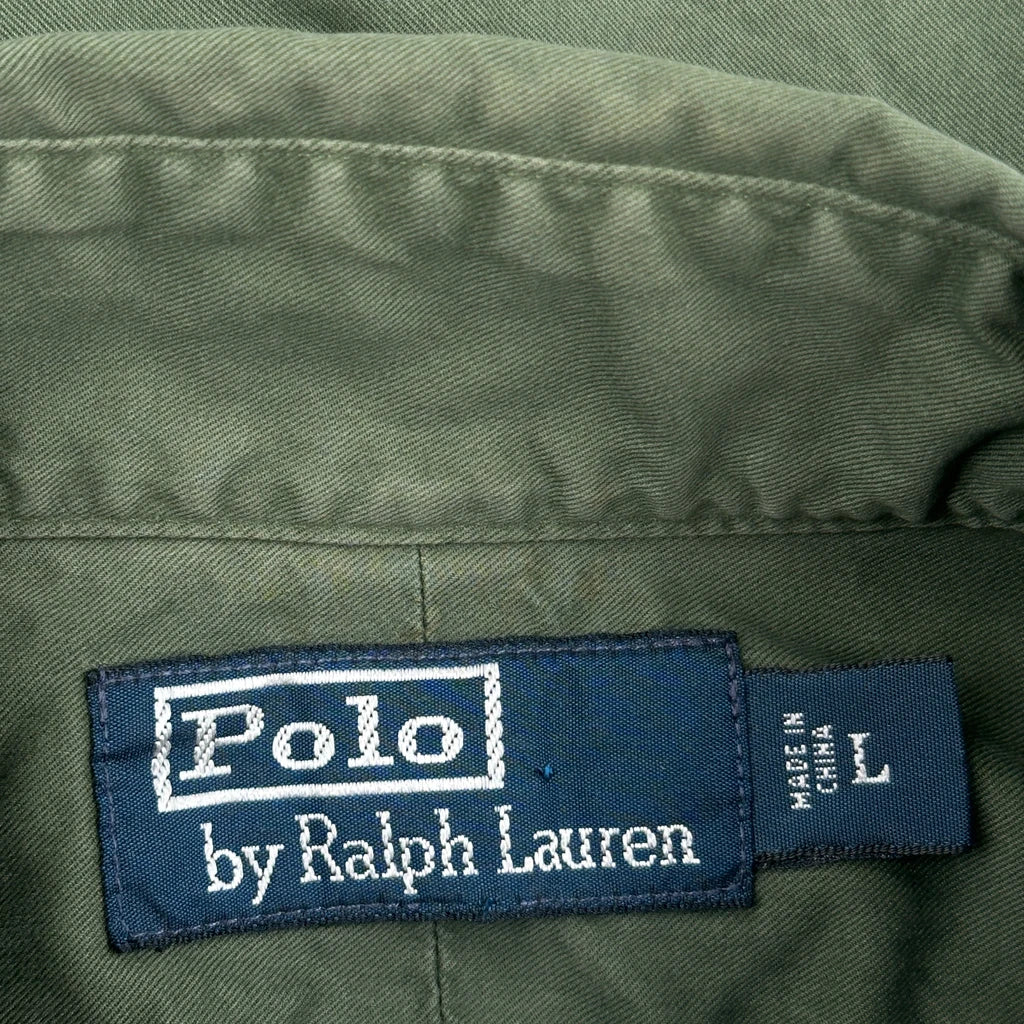 Polo By Ralph Lauren Shirt - Large Green Cotton - Image 4