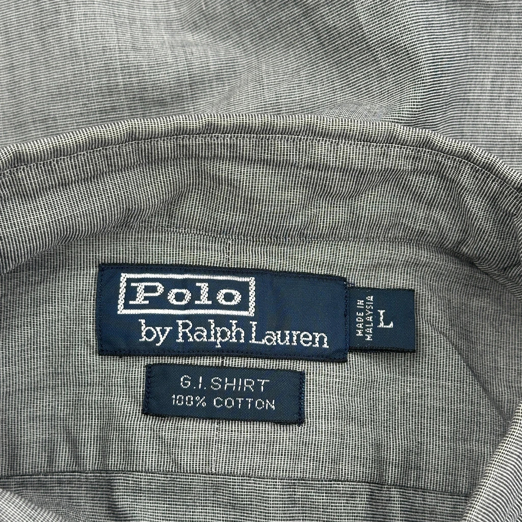 Polo By Ralph Lauren Shirt - Large Grey Cotton - Image 3