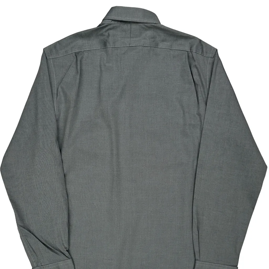 Polo By Ralph Lauren Slim Fit Shirt - Large Grey Cotton - Image 6