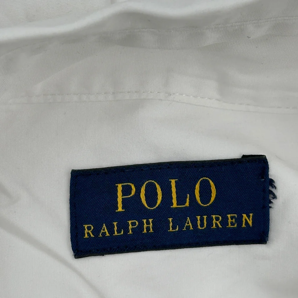 Polo By Ralph Lauren Shirt - Large White Cotton - Image 5