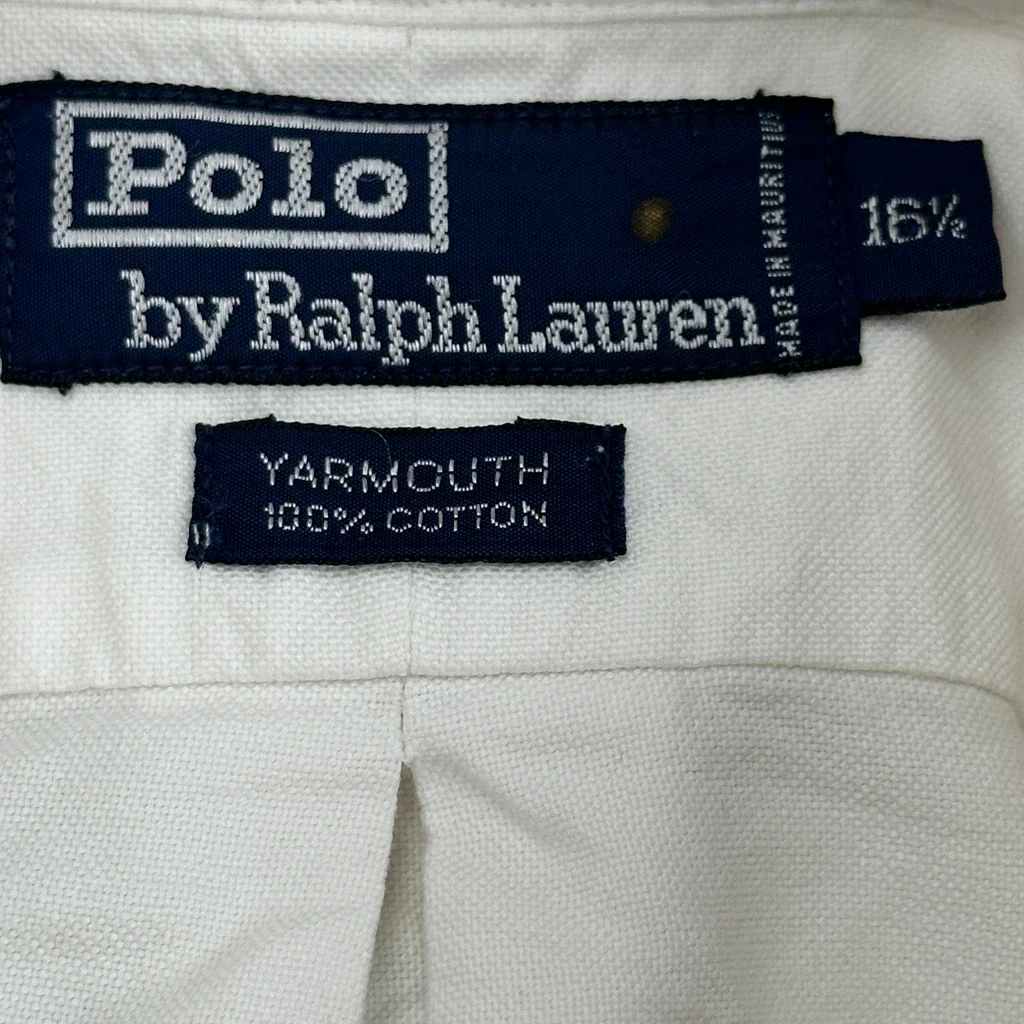 Polo By Ralph Lauren Shirt - Large White Cotton - Image 3