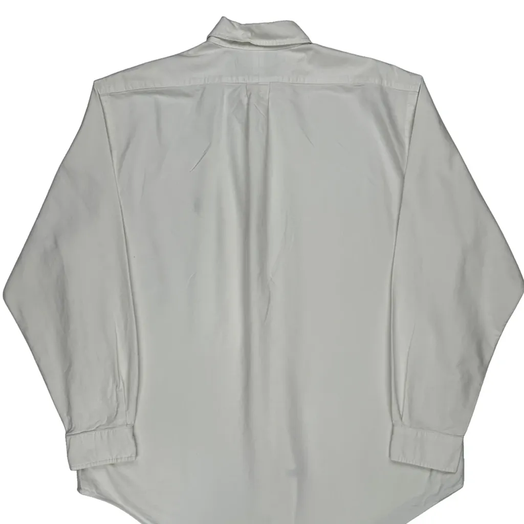 Polo By Ralph Lauren Shirt - Large White Cotton - Image 7