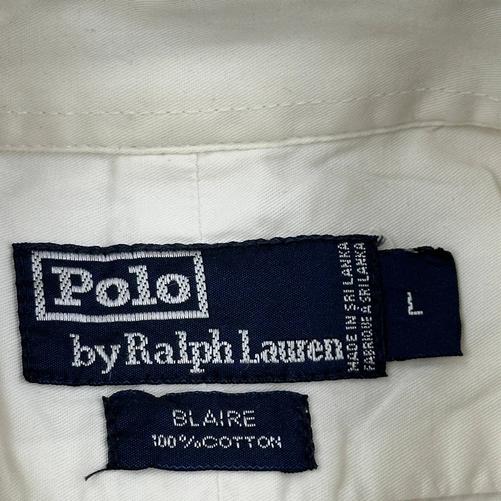 Polo By Ralph Lauren Shirt - Large White Cotton - Image 3