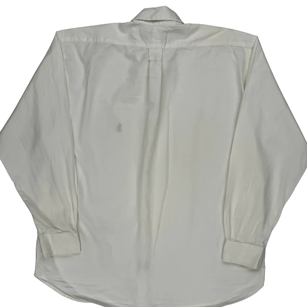 Polo By Ralph Lauren Shirt - Large White Cotton - Image 7