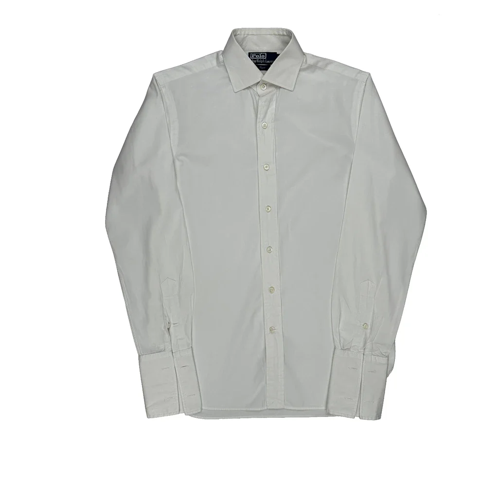 Polo By Ralph Lauren Shirt - Medium White Cotton