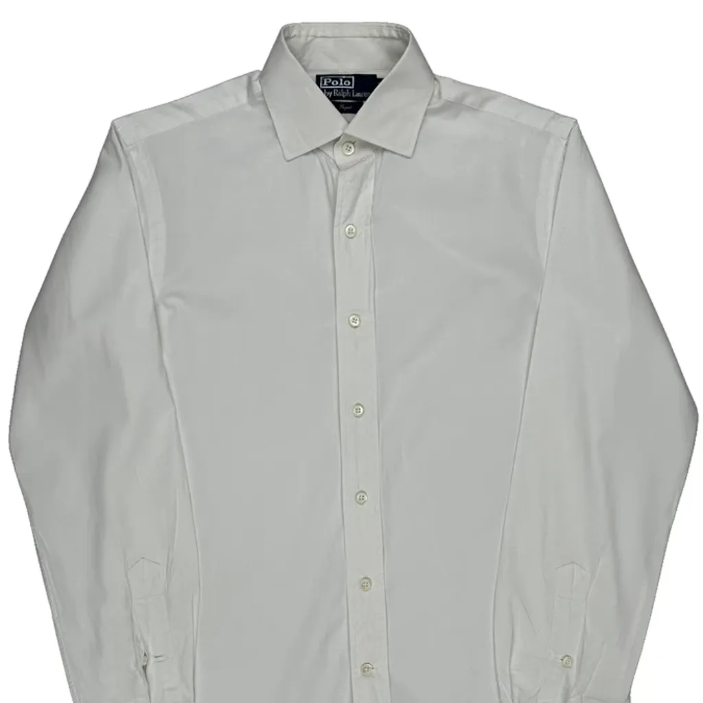 Polo By Ralph Lauren Shirt - Medium White Cotton - Image 4