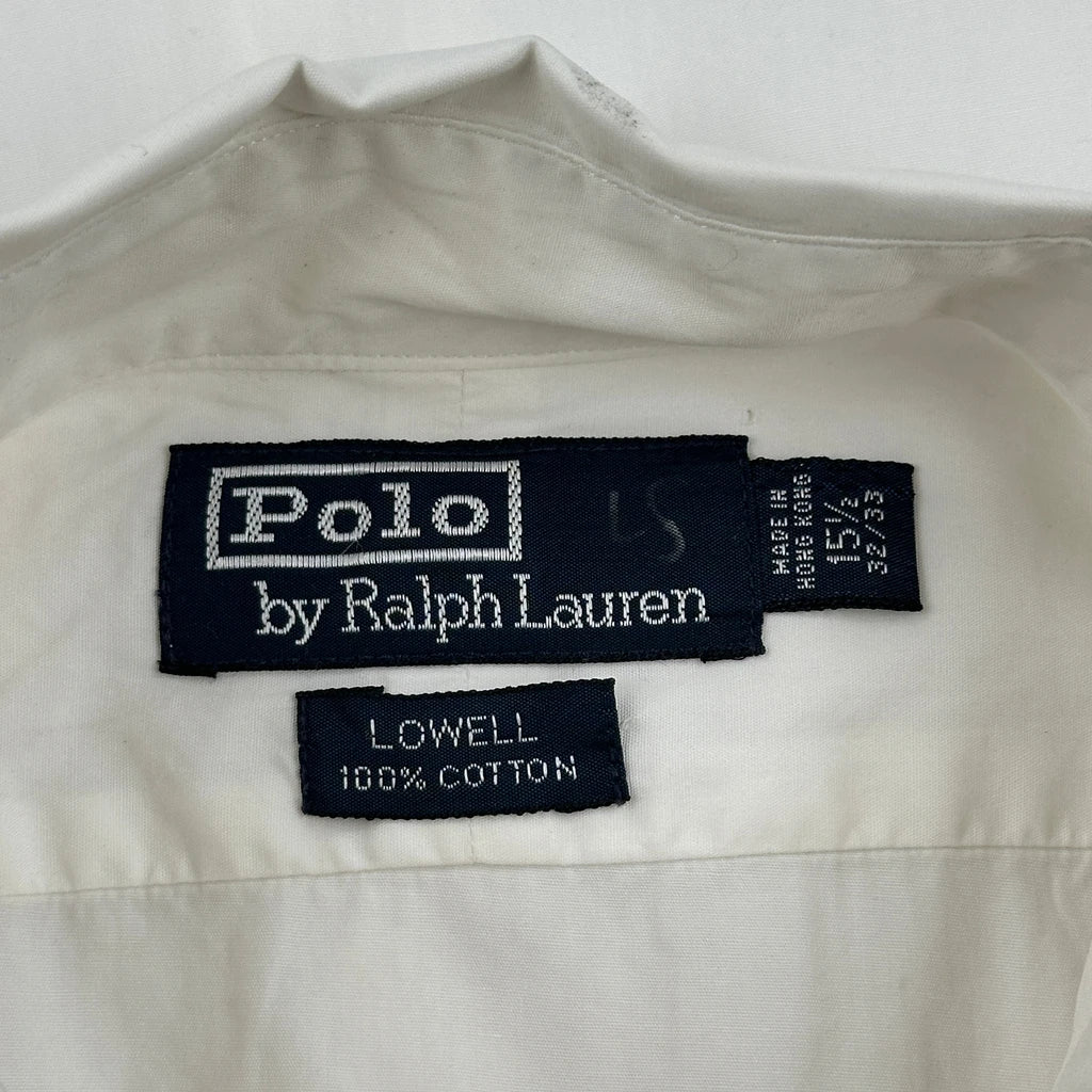 Polo By Ralph Lauren Shirt - Medium White Cotton - Image 3
