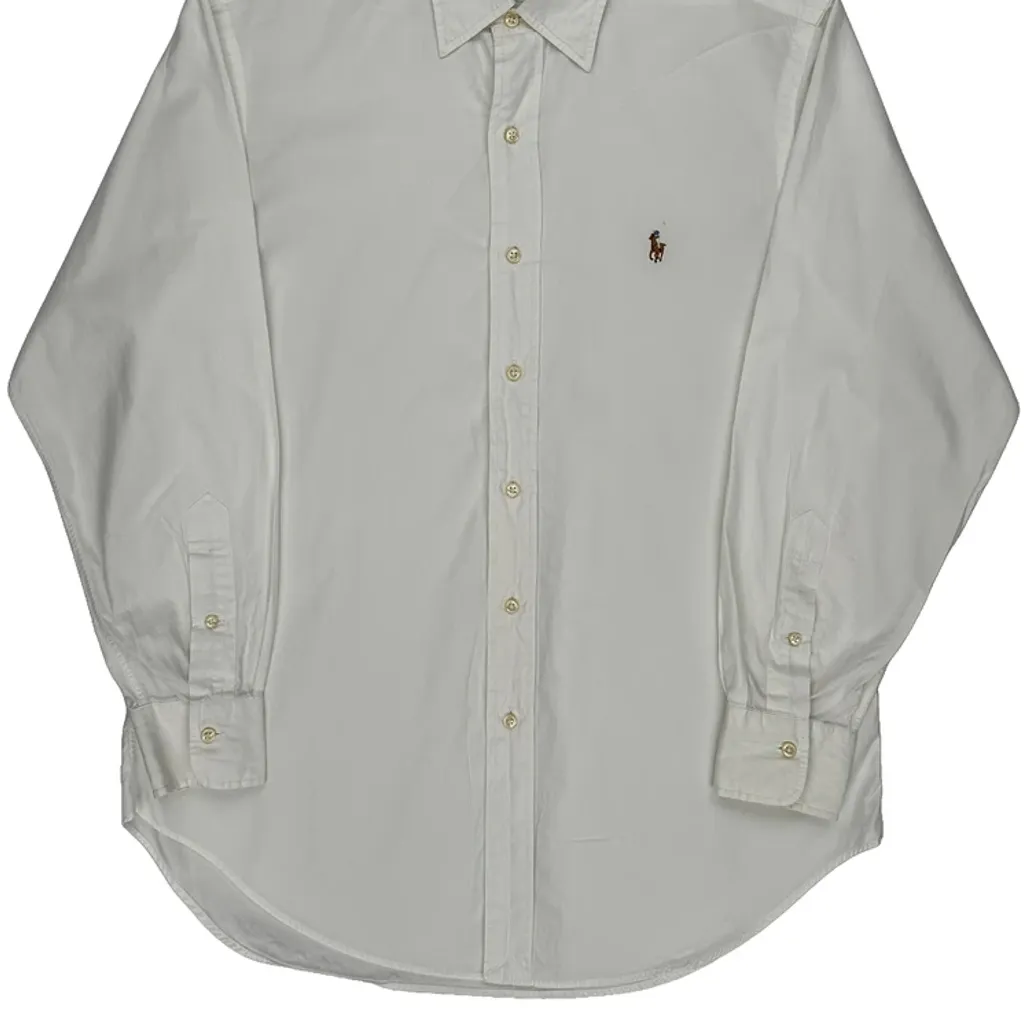 Polo By Ralph Lauren Shirt - Medium White Cotton - Image 5
