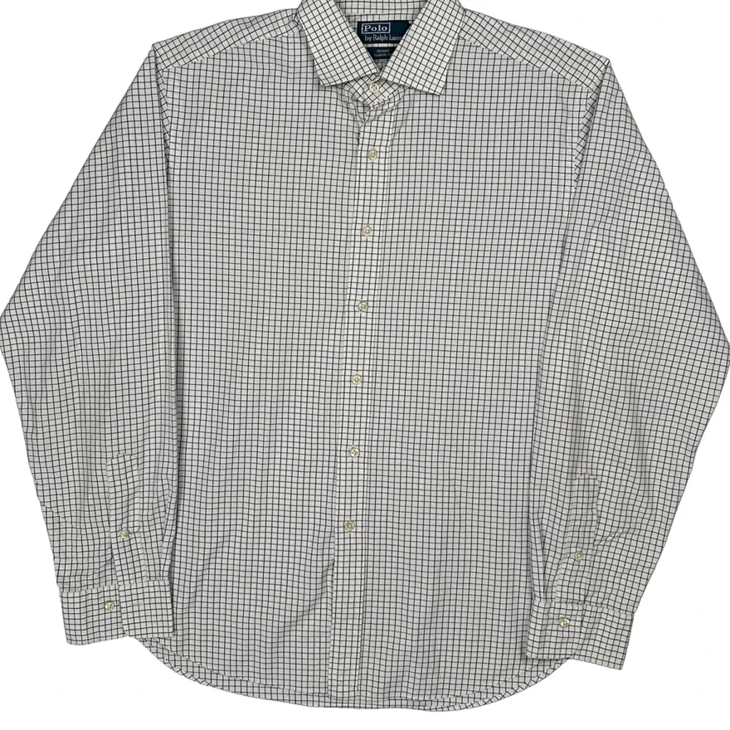 Polo By Ralph Lauren Shirt - XL White Cotton - Image 5