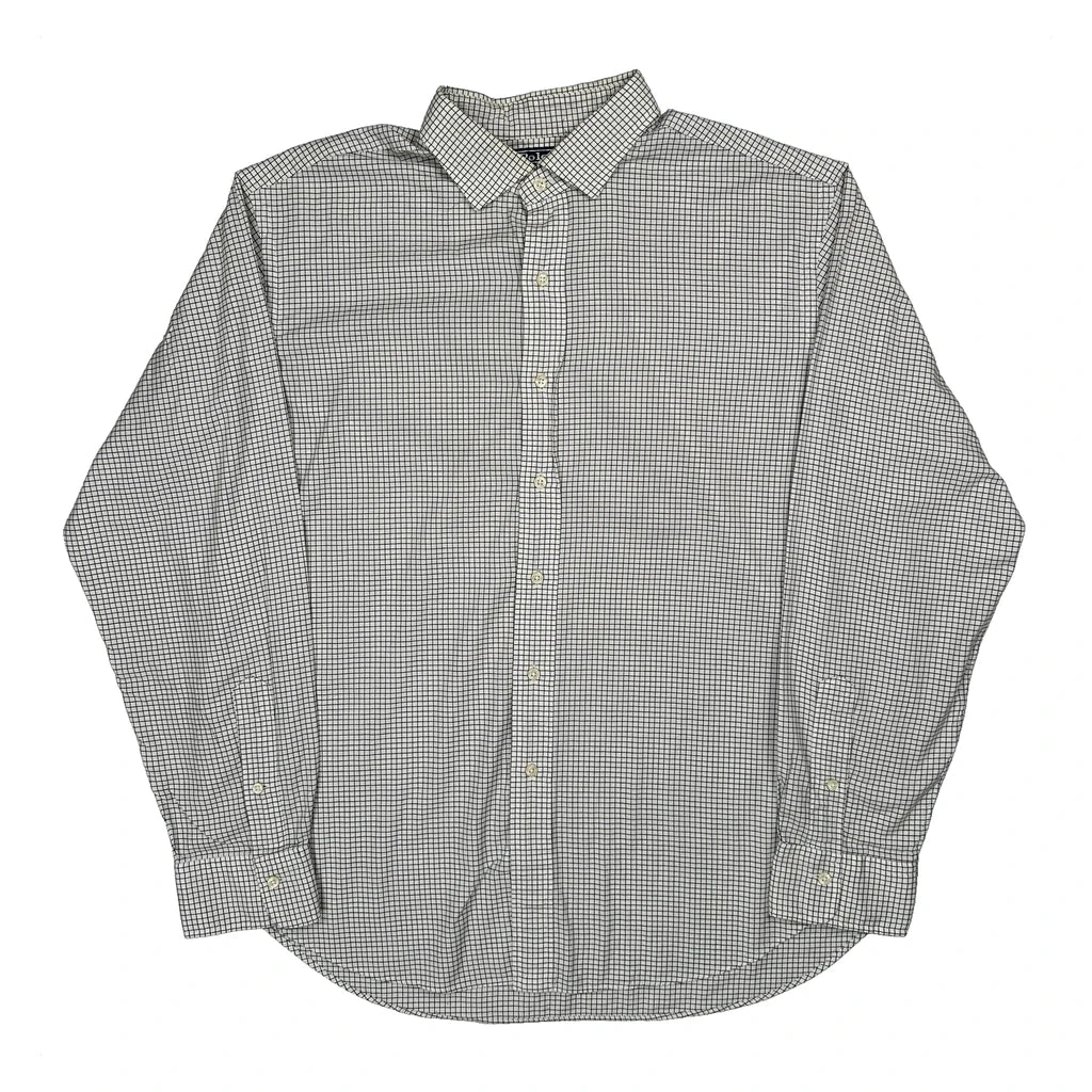 Polo By Ralph Lauren Checked Shirt - XL White Cotton