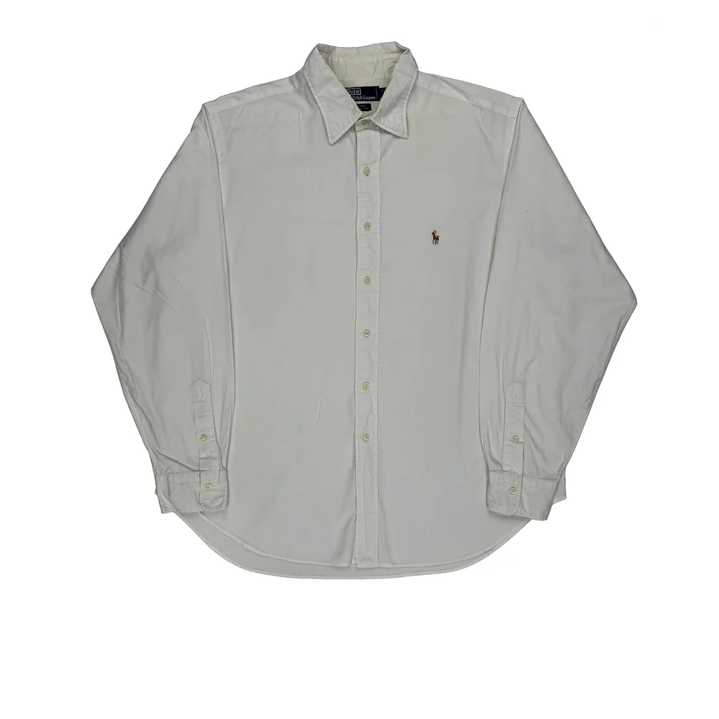 Polo By Ralph Lauren Shirt - XL White Cotton