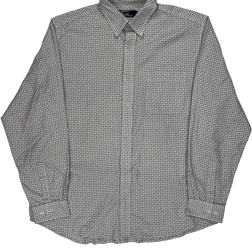 Polo By Ralph Lauren Checked Shirt - XL White Cotton - Image 4