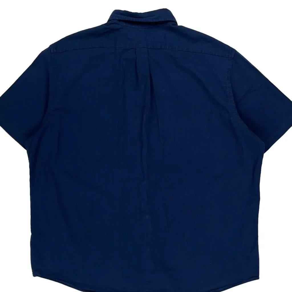 Polo By Ralph Lauren Untucked Fit Short Sleeve Shirt - 2XL Blue Cotton - Image 7