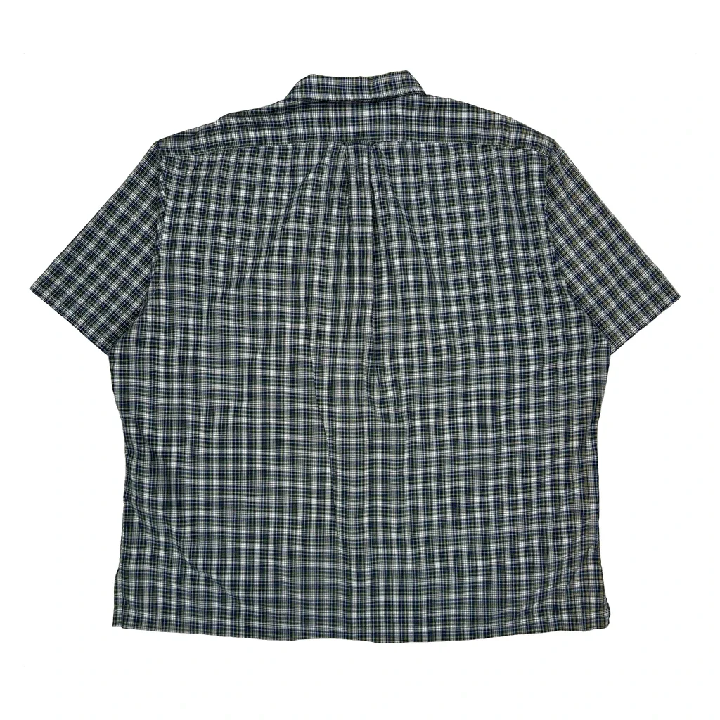 Polo By Ralph Lauren Checked Short Sleeve Shirt - 2XL Blue Cotton - Image 2