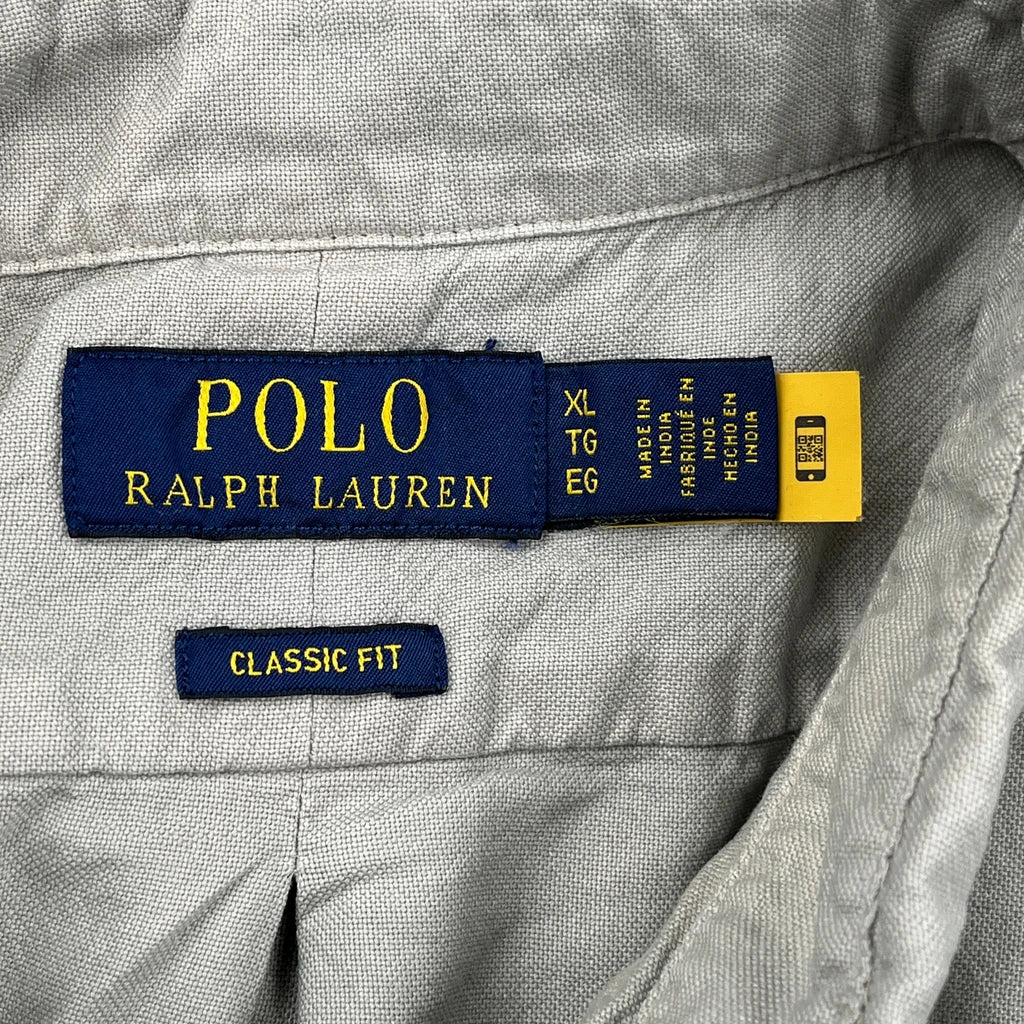Polo By Ralph Lauren Short Sleeve Shirt - XL Grey Cotton - Image 3