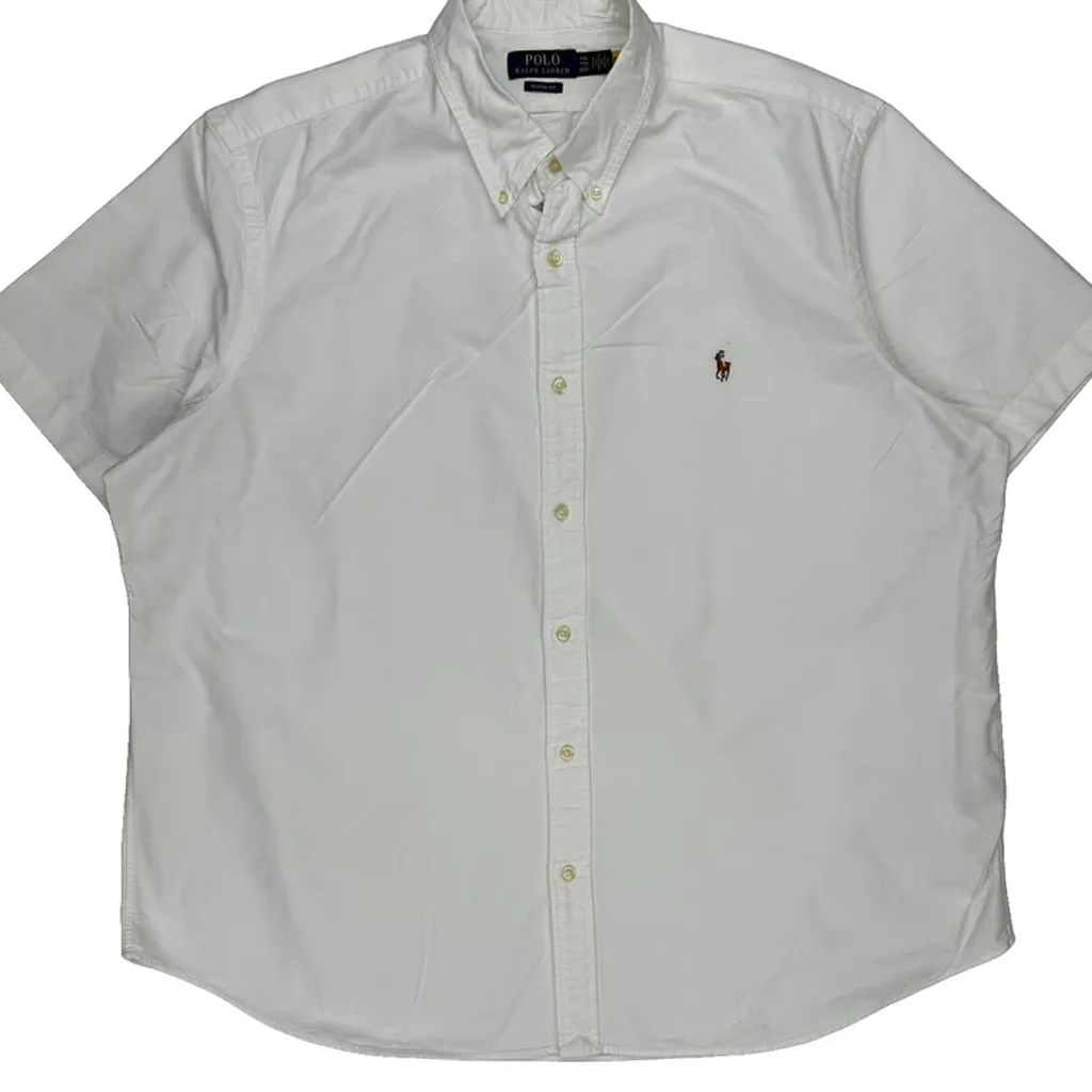 Polo By Ralph Lauren Short Sleeve Shirt - 2XL White Cotton - Image 4