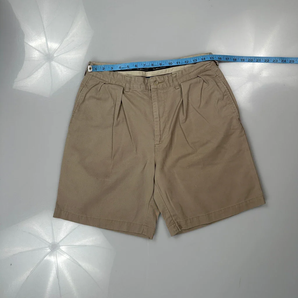 Polo By Ralph Lauren Shorts - 30W 9L Beige Cotton - Image 3