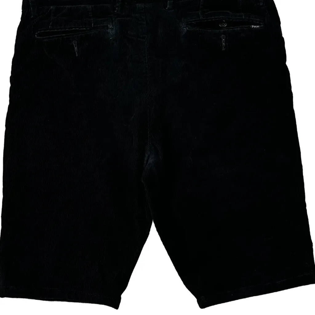 Polo By Ralph Lauren Slim Fit Shorts - 32W 12L Black Corduroy - Image 7